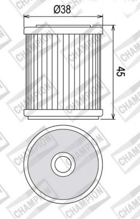 Eļļas filtrs CHAMPION COF042 priekš YAMAHA YZ 250 F (2001-2002)