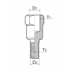 Atpakaļskata spoguļa adapteris RMS 121850140 M10 RH - M8 RH