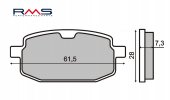 Bremžu uzlikas RMS 225100180 organisks