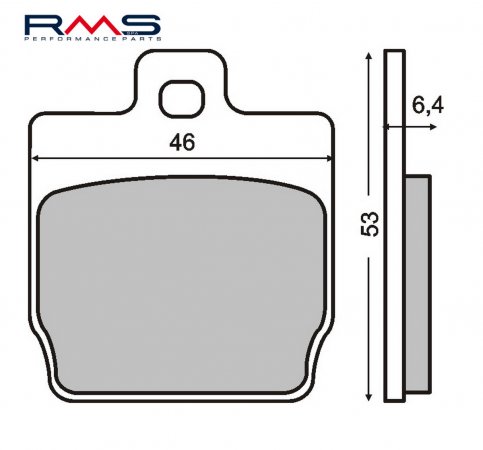 Bremžu uzlikas RMS 225100280 organisks