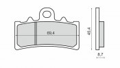 Bremžu uzlikas RMS 225103310 organisks