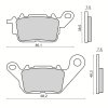 Bremžu uzlikas RMS 225103600 priekš. homologated, organic