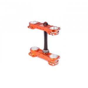 Triple clamp X-TRIG ROCS PRO Oranžs 22-24mm