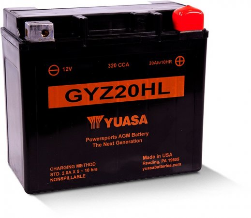 Rūpnieciski aktivizēts akumulators YUASA GYZ20HL