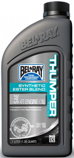 Motora eļļa Bel-Ray THUMPER RACING SYNTHETIC ESTER BLEND 4T 10W-40 1 l