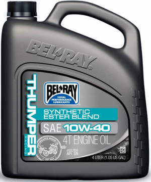 Motora eļļa Bel-Ray THUMPER RACING SYNTHETIC ESTER BLEND 4T 10W-40 4 l