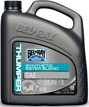 Motora eļļa Bel-Ray THUMPER RACING SYNTHETIC ESTER BLEND 4T 15W-50 4 l