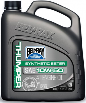 Motora eļļa Bel-Ray THUMPER RACING WORKS SYNTHETIC ESTER 4T 10W-50 4 l