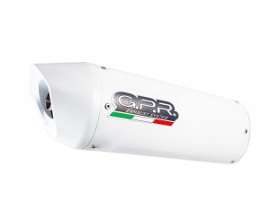 Dual bolt-on silencer GPR ALBUS White glossy including removable db killers and catalysts