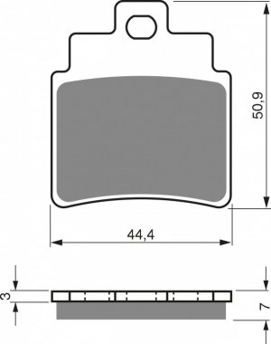 Bremžu uzlikas GOLDFREN S3 (1 set = 4 pcs)