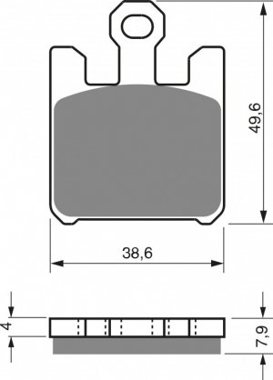 Bremžu uzlikas GOLDFREN S3 (1 set = 4 pcs)