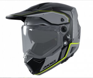 Dualsport ķivere AXXIS WOLF DS roadrunner b2 spīdīga, pelēka XL